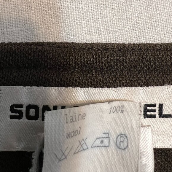 VTG Sonia Rykiel Paris Brown Wool Blazer Jacket Frence Size 8-10 Gold Button - Picture 6 of 14